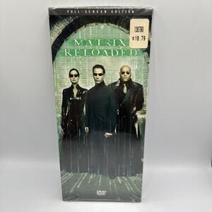 Matrix Reloaded (DVD, 2003) Full Screen, Long Box Edition New Sealed